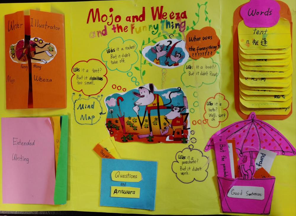 三年1班 张文萱35号，张允琪36号，周子晴38号 Mojo and Weeza and the Funny Thing 2