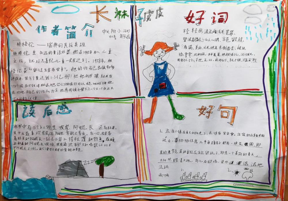 二年4班40号 邹子诚 长袜子皮皮读后感手抄报.jpg 