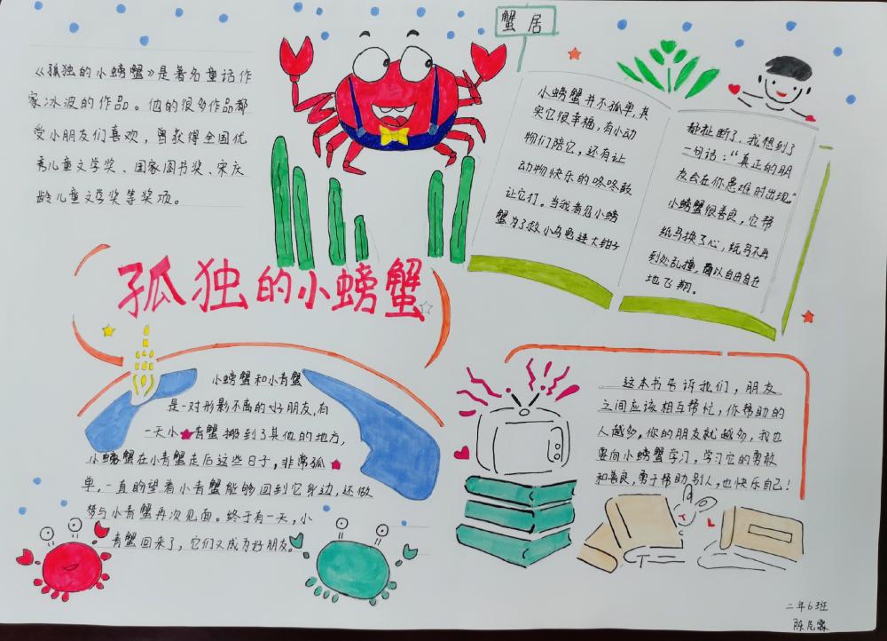  手抄报  二6班 陈芃霖