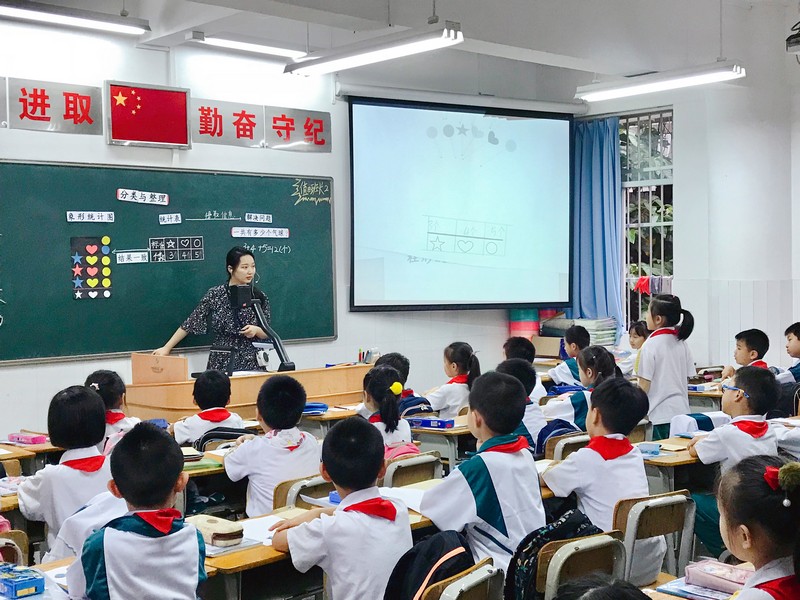 数学课听得很仔细哦